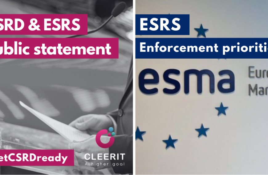 Public Statement from ESMA: key ESRS enforcement priorities