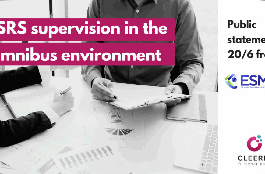 Public statement from ESMA: ESRS supervision in the Omnibus environment