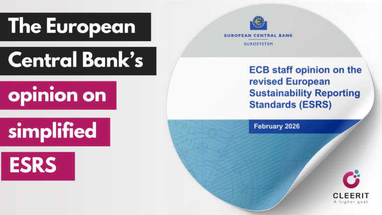 European Central Bank (ECB) opinion on draft simplified ESRS