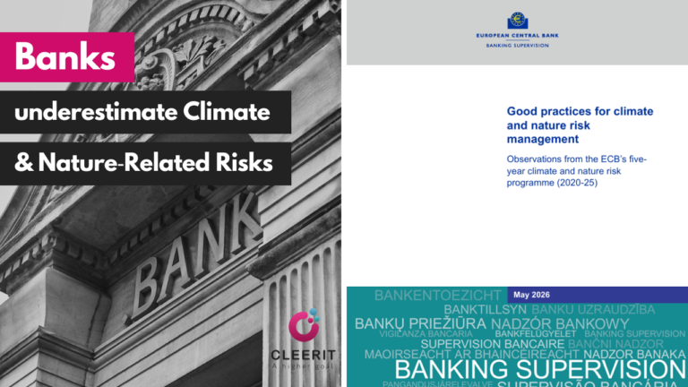 ECB Warns: Banks Still Underestimate Climate & Nature Related Risks