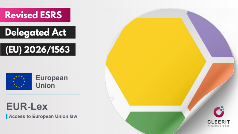 ESRS have now been published in the Official Journal of the European Union